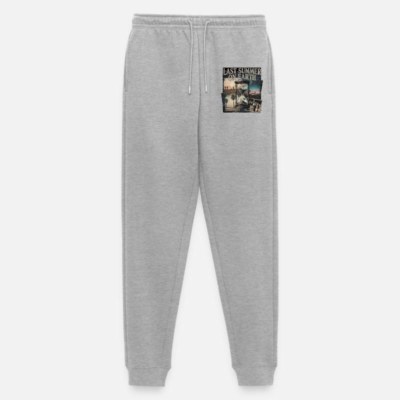Summer On Earth - Männer Premium Bio Jogginghose - Grau meliert