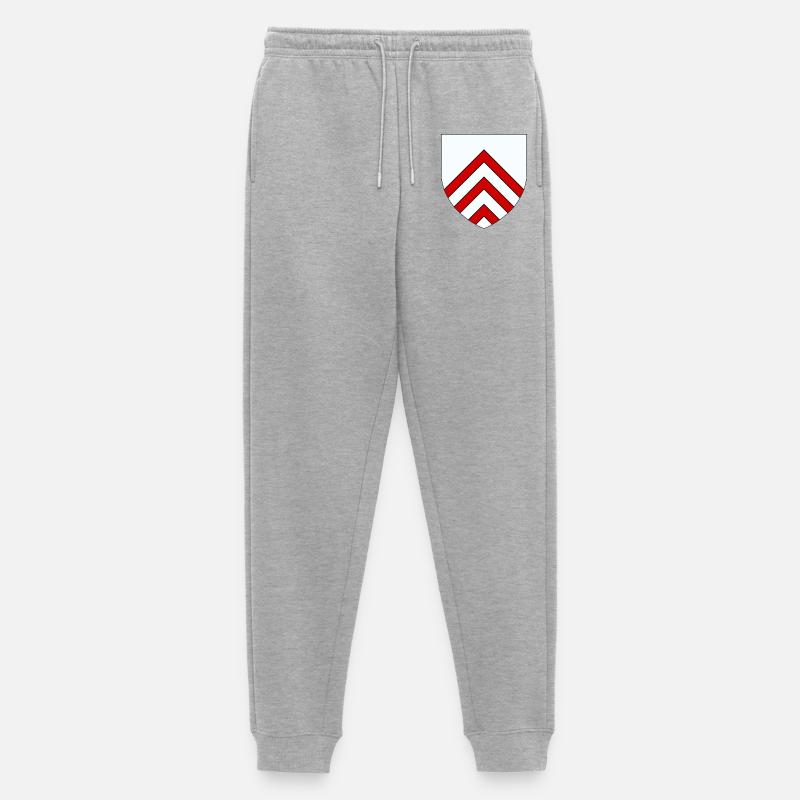 Wappen von Perche - Männer Premium Bio Jogginghose - Grau meliert