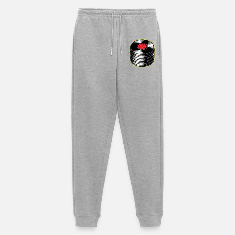Stack d’albums vinyles - Pantalon de jogging Premium bio Homme - gris chiné