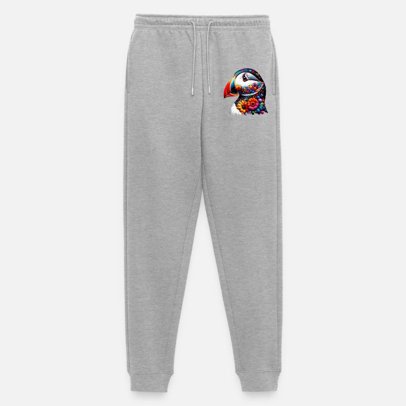 Papageitaucher - Männer Premium Bio Jogginghose - Grau meliert