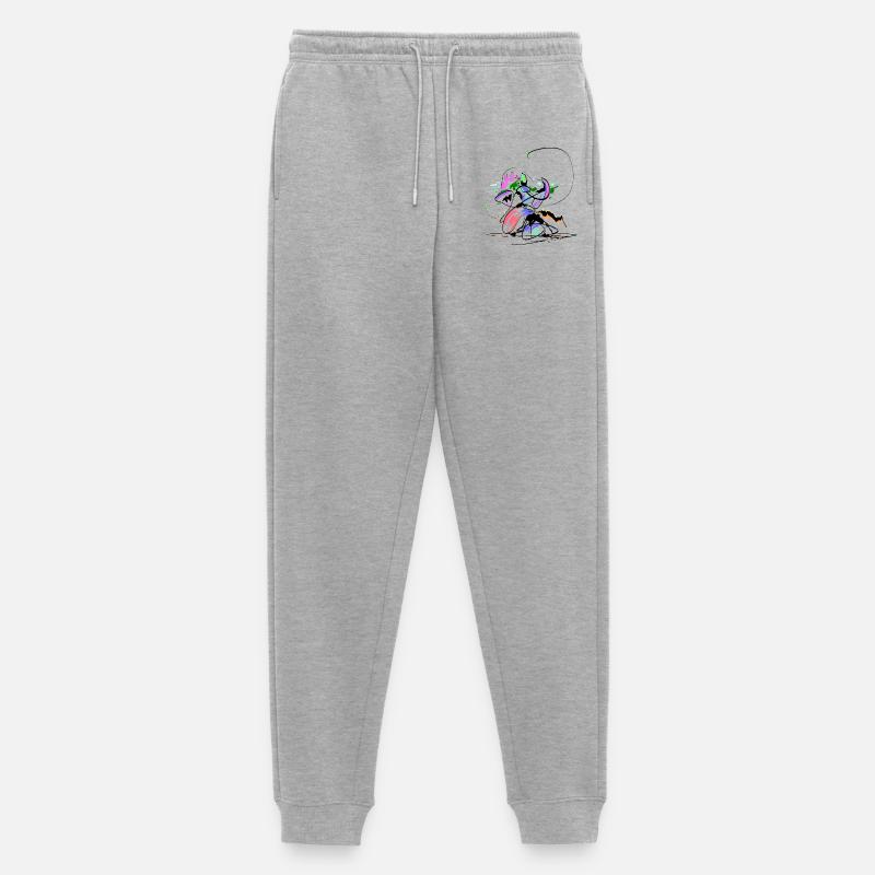 Zauberer Abstrakt - Männer Premium Bio Jogginghose - Grau meliert