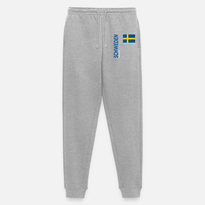 Malmö - Männer Premium Bio Jogginghose - Grau meliert