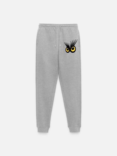 Eyes - Men's Premium Organic Joggers - heather grey