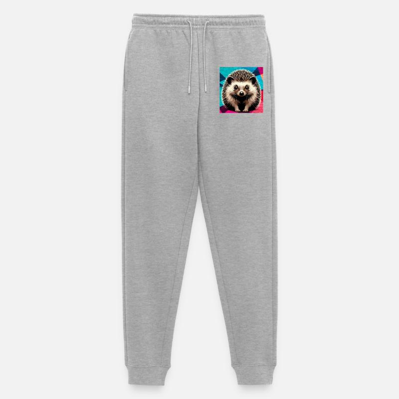 Igel - Männer Premium Bio Jogginghose - Grau meliert