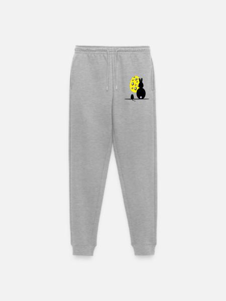 Mäuseosterei - Männer Premium Bio Jogginghose - Grau meliert