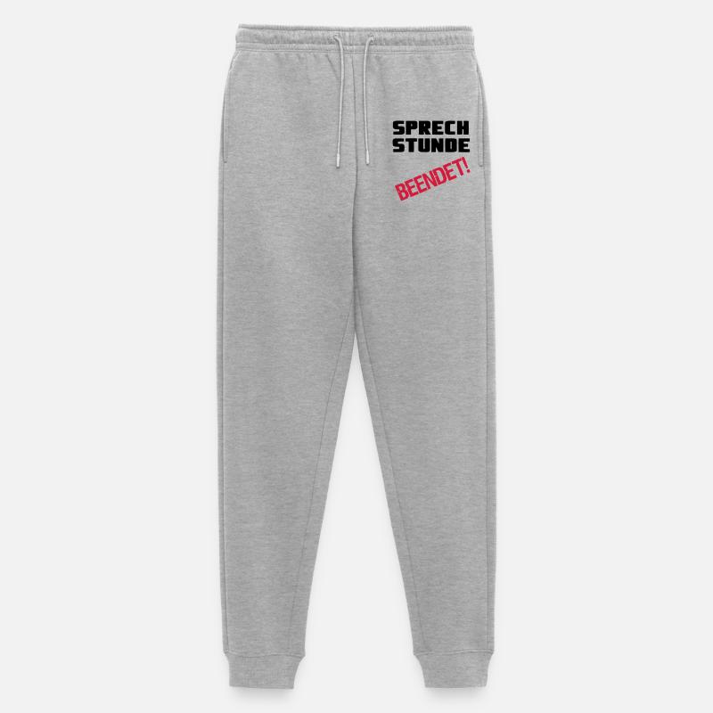 Sprechstunde beendet Medizin Spruch Geschenk - Männer Premium Bio Jogginghose - Grau meliert