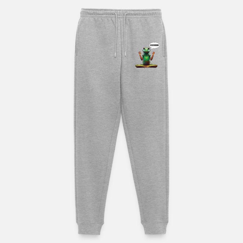 Yoga frog - Männer Premium Bio Jogginghose - Grau meliert