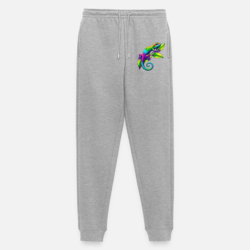 Gecko - Männer Premium Bio Jogginghose - Grau meliert