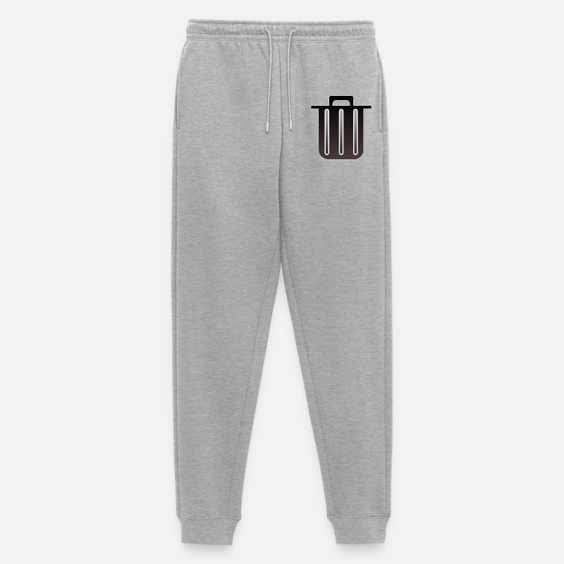 MÜLL MÜLLEIMER - Männer Premium Bio Jogginghose - Grau meliert