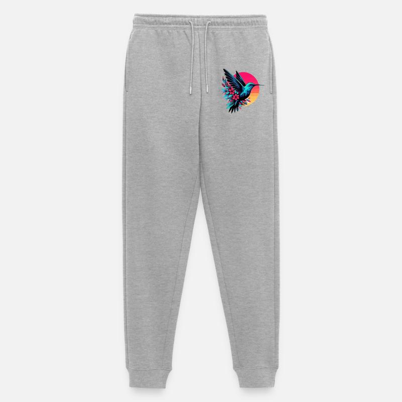 Kolibri - Männer Premium Bio Jogginghose - Grau meliert