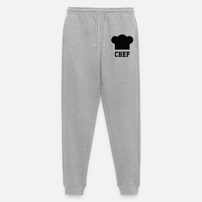 Chef Toque – Küche – Koch - Männer Premium Bio Jogginghose - Grau meliert