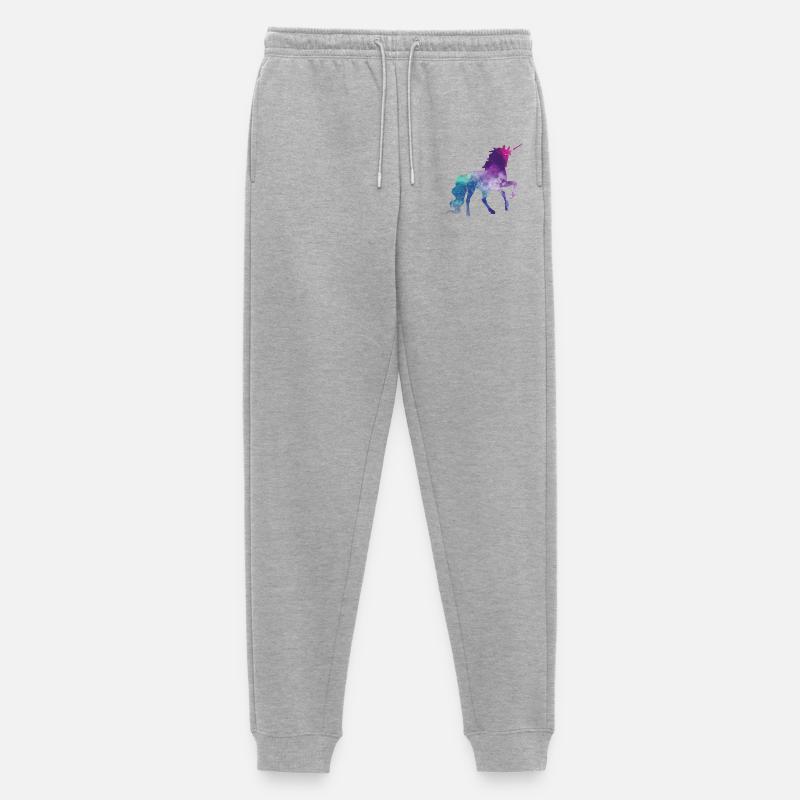 Einhorn - Männer Premium Bio Jogginghose - Grau meliert