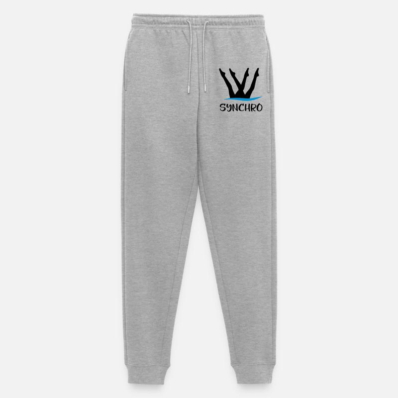 Synchronschwimmen - Männer Premium Bio Jogginghose - Grau meliert