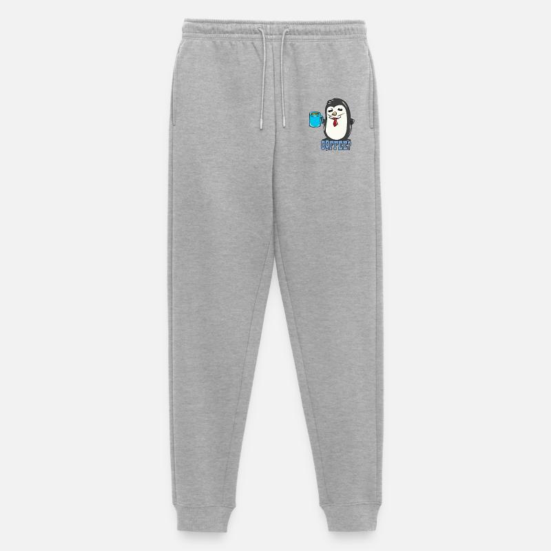 Pinguin - Männer Premium Bio Jogginghose - Grau meliert