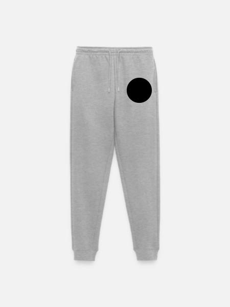 Blau-grüner Globus - Männer Premium Bio Jogginghose - Grau meliert