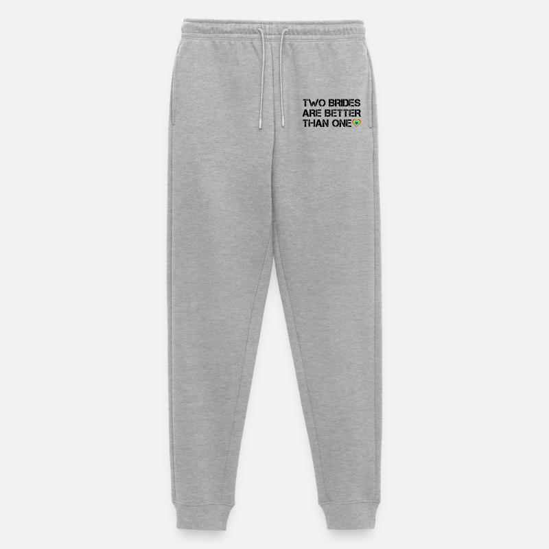 Two brides are better than one - Männer Premium Bio Jogginghose - Grau meliert