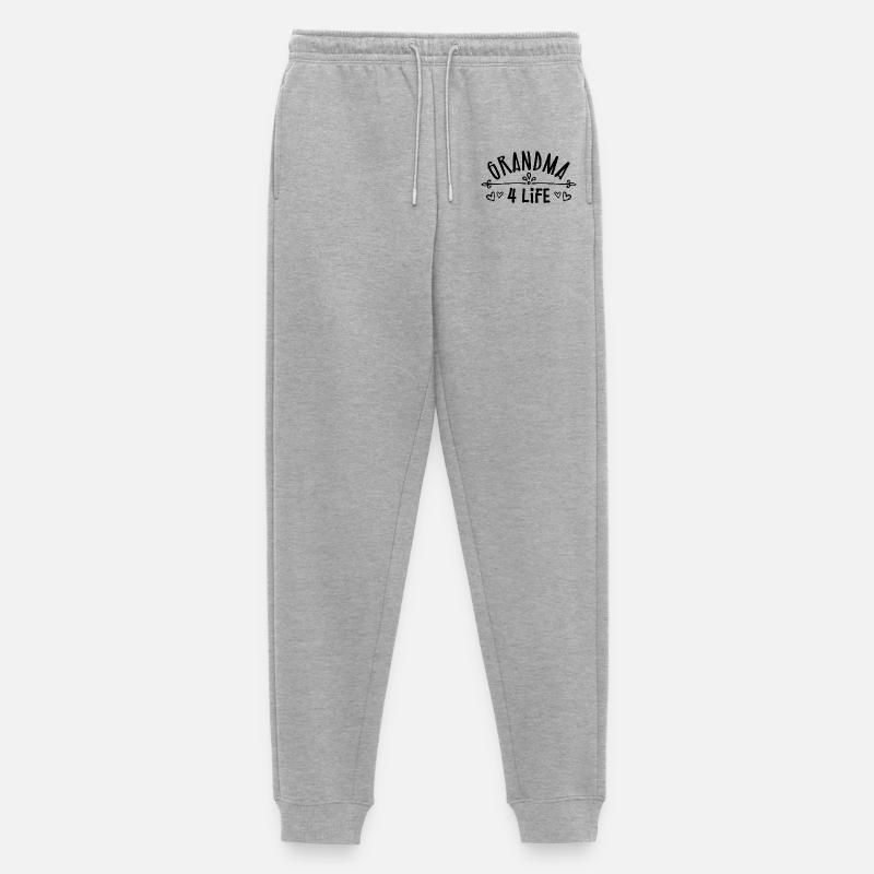 Gratuliere Oma Großmutter Statement Rentnerin - Männer Premium Bio Jogginghose - Grau meliert