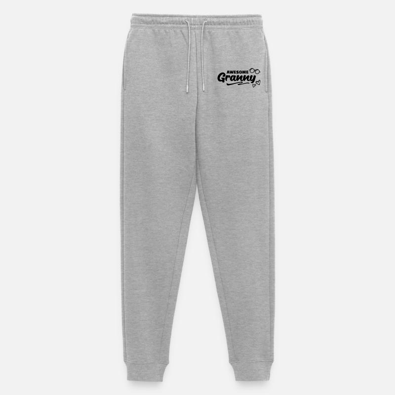 Brille Oma Großmutter Statement Alles Gute - Männer Premium Bio Jogginghose - Grau meliert
