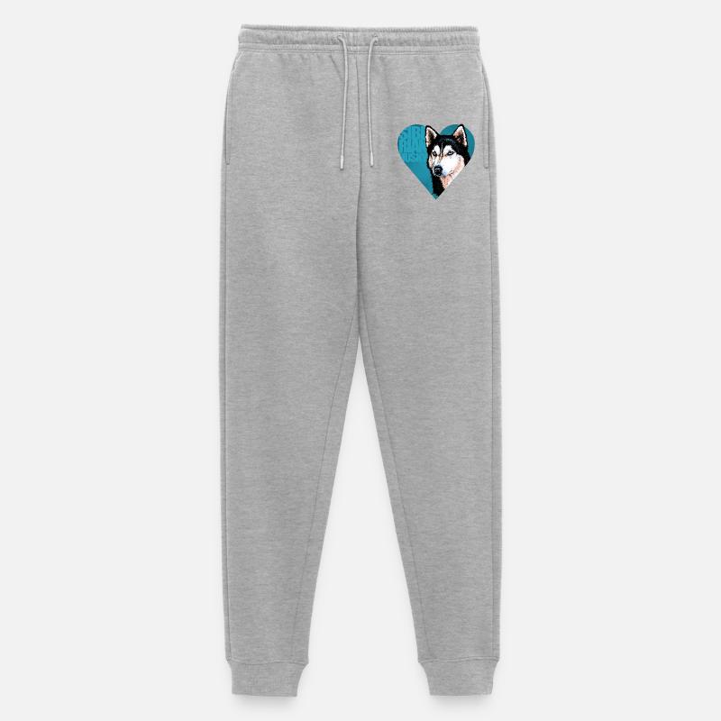Sib - Pantaloni da jogging ecologici premium da uomo - grigio melange