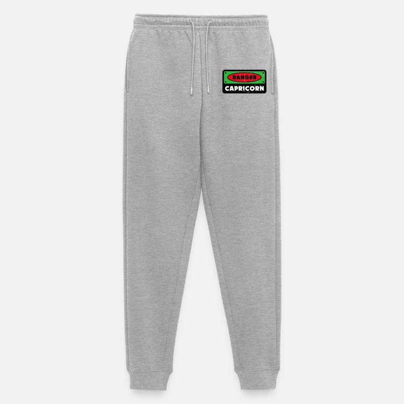 Cool Tierkreiszeichen Steinbock Statement Horoskop - Männer Premium Bio Jogginghose - Grau meliert