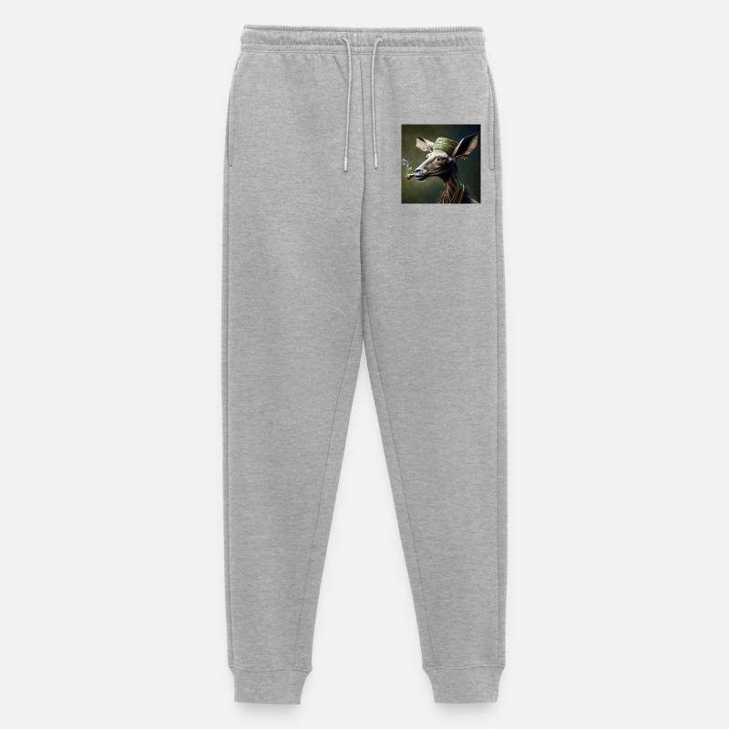 Cannabiche 04 ohne Typografie - Männer Premium Bio Jogginghose - Grau meliert