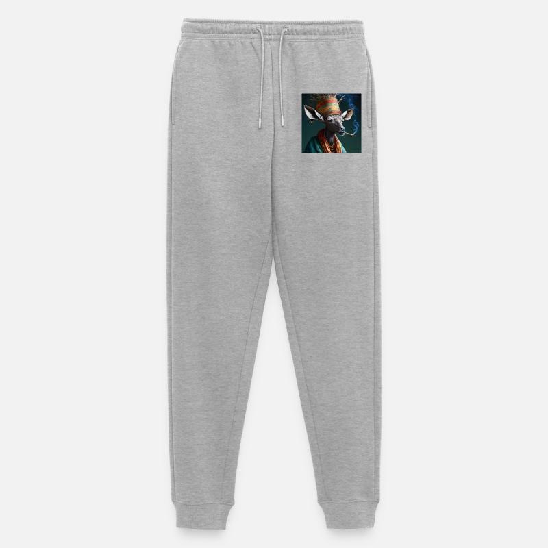 Cannabiche 01 ohne Tippfehler - Männer Premium Bio Jogginghose - Grau meliert