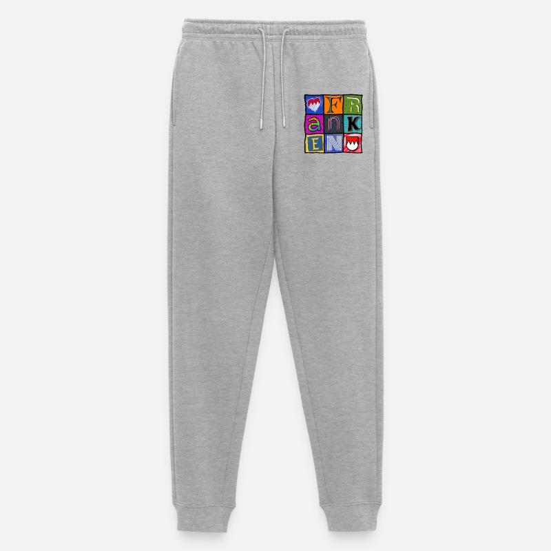 Franken - Pop-Art - cool - Männer Premium Bio Jogginghose - Grau meliert
