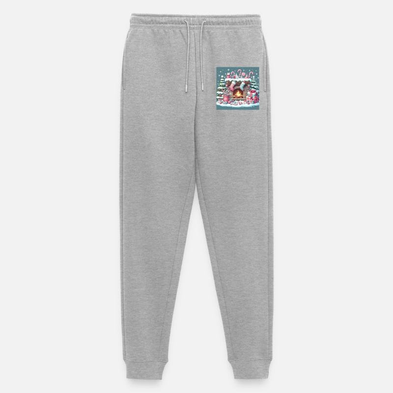 Weihnachts Design 5 - Männer Premium Bio Jogginghose - Grau meliert