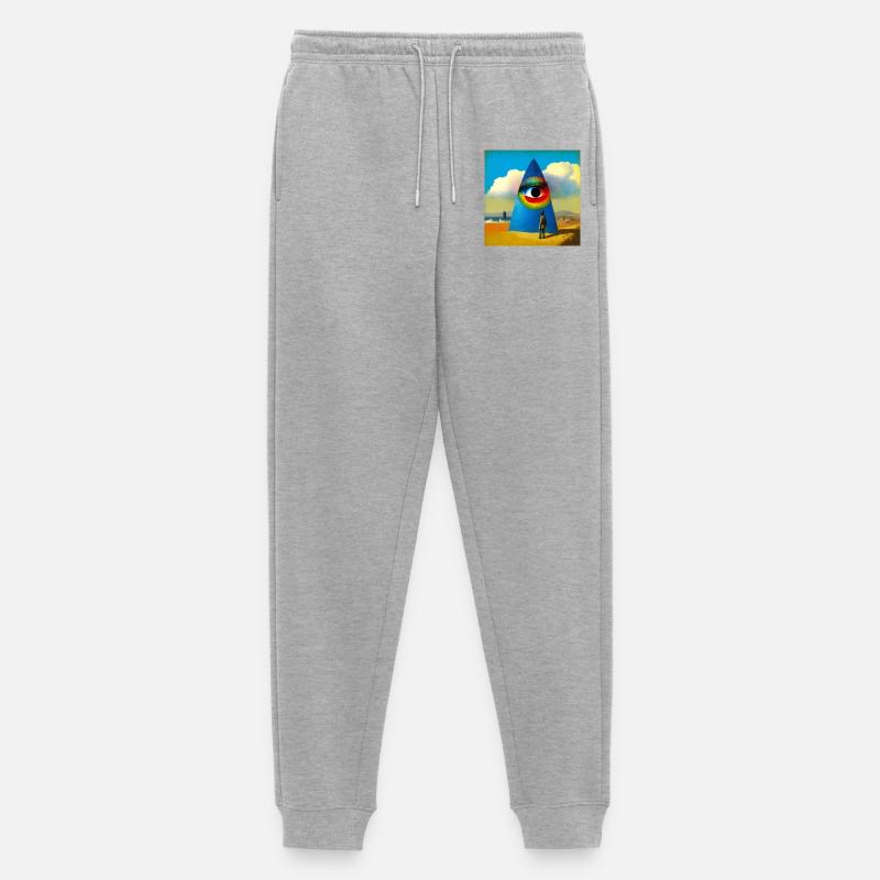 Surreal 04 - Männer Premium Bio Jogginghose - Grau meliert