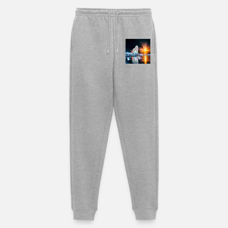 Motte - Männer Premium Bio Jogginghose - Grau meliert