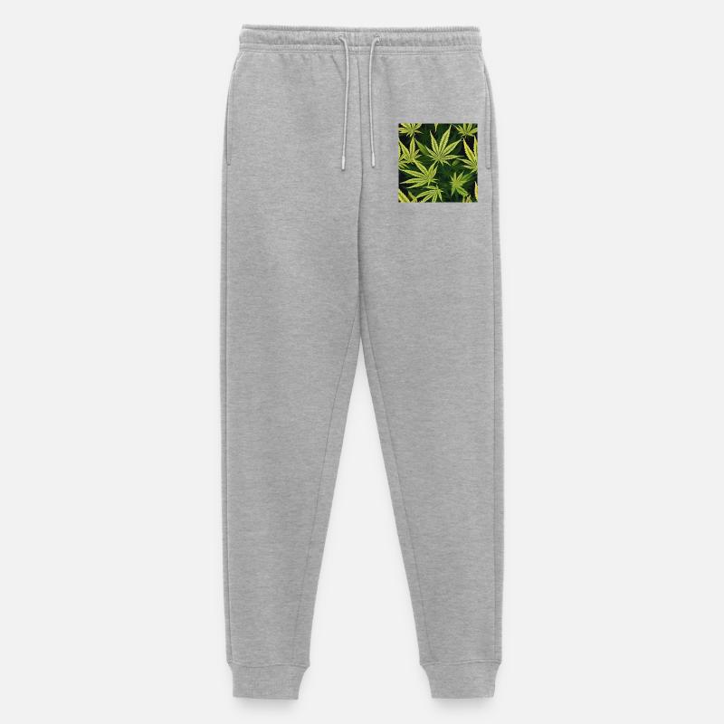 Cannabis 3 - Männer Premium Bio Jogginghose - Grau meliert