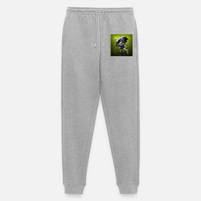 school's out for war - Männer Premium Bio Jogginghose - Grau meliert