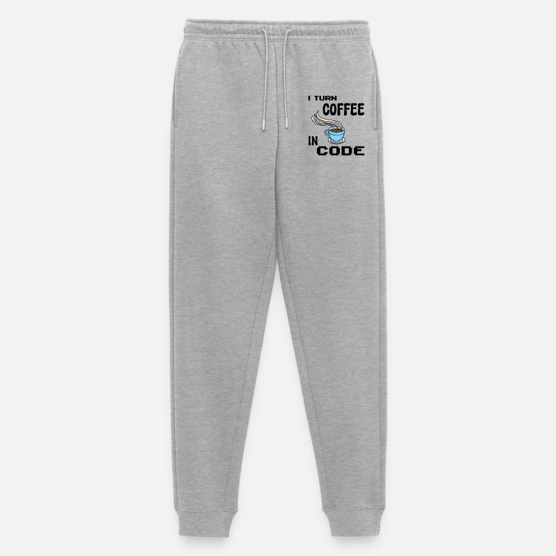 Programmeur de code Scripting Statement Développeur - Pantalon de jogging Premium bio Homme - gris chiné