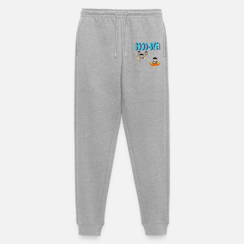 ADDIO DIO - Pantaloni da jogging ecologici premium da uomo - grigio melange