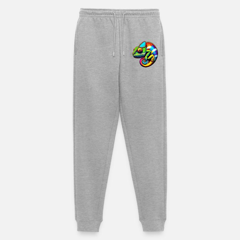Chamäleon - Männer Premium Bio Jogginghose - Grau meliert