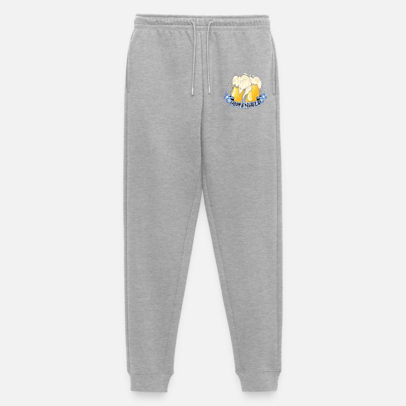 Prost! Bierheld - Männer Premium Bio Jogginghose - Grau meliert