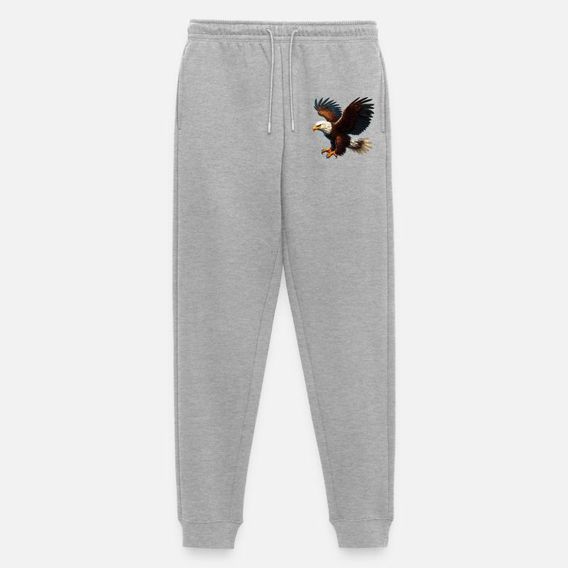 Eagle - Men's Premium Organic Joggers - heather grey