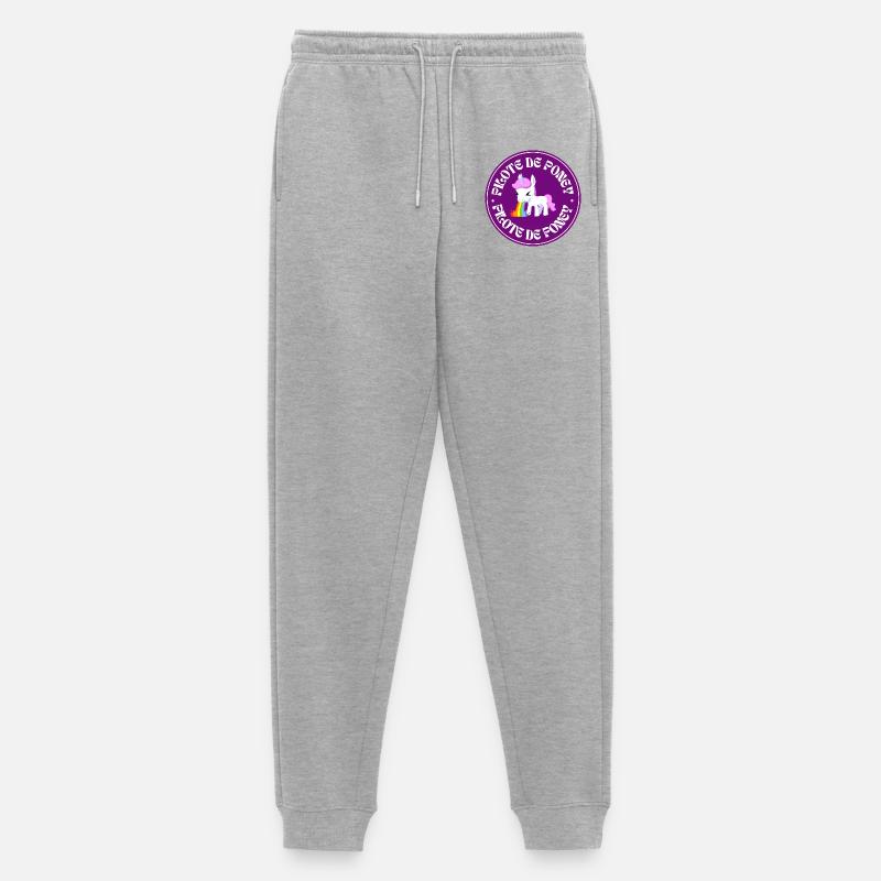 Pony-Pilot - Männer Premium Bio Jogginghose - Grau meliert