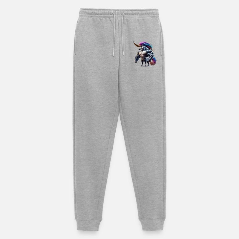 Super Einhorn - Männer Premium Bio Jogginghose - Grau meliert