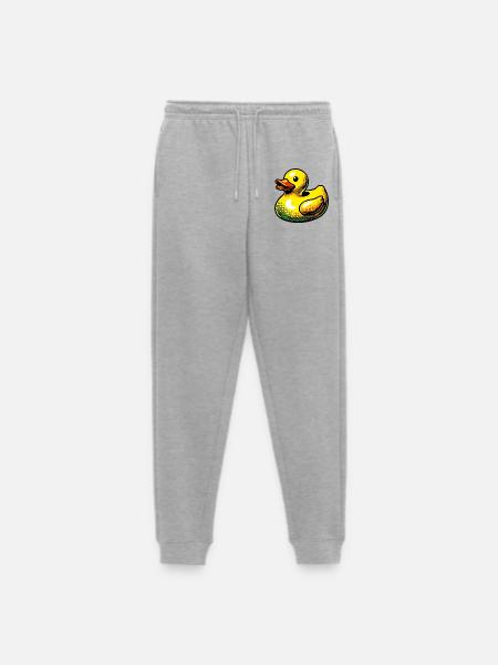 Duckling Duck Duck Duck - Men's Premium Organic Joggers - heather grey