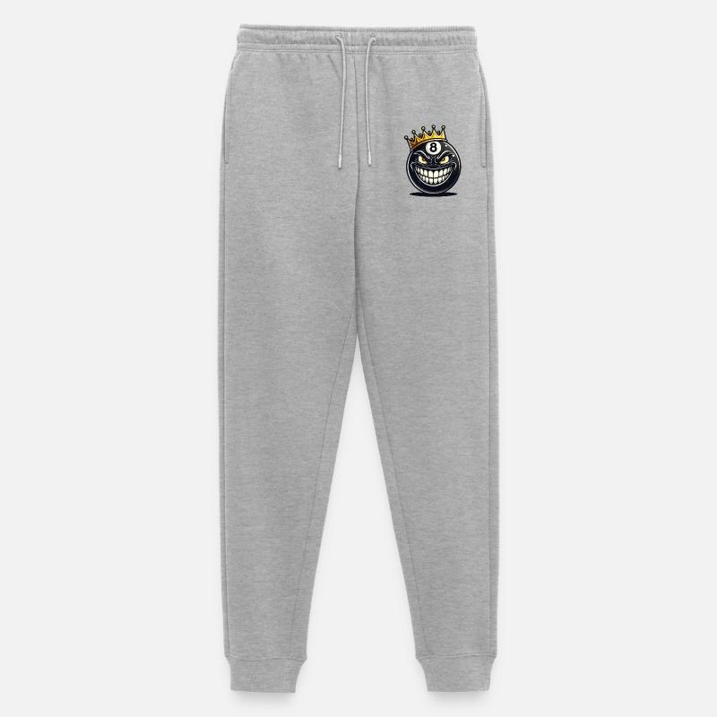Billard König - Männer Premium Bio Jogginghose - Grau meliert