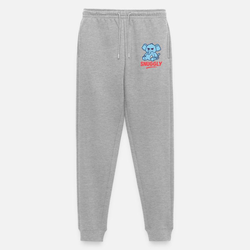 Grumpy Elephant - Männer Premium Bio Jogginghose - Grau meliert