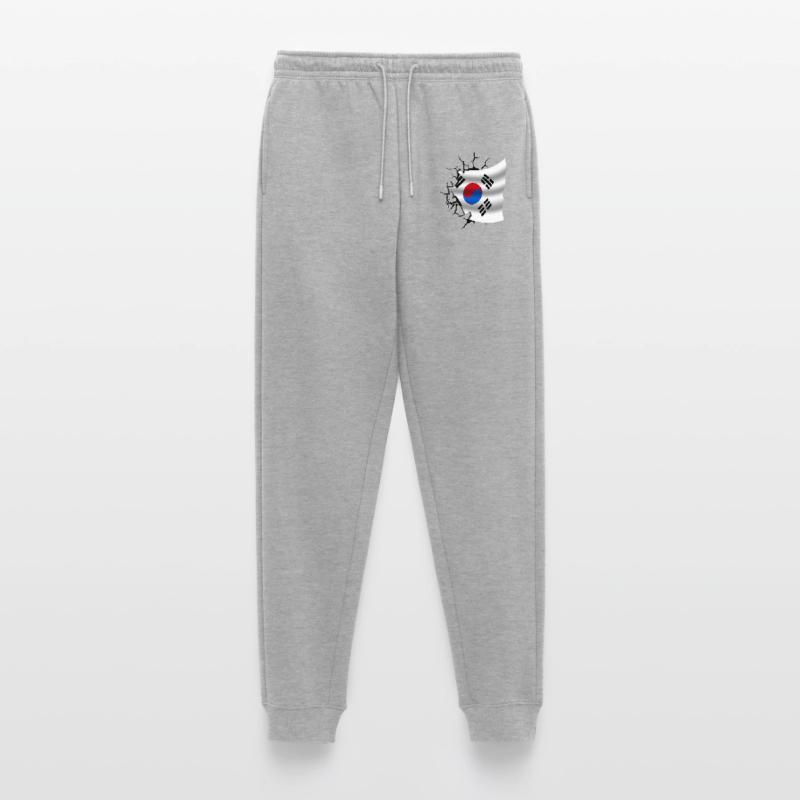 Drapeau de la Corée - Corée - Drapeau Broken Design Pantalon de jogging Premium bio Homme