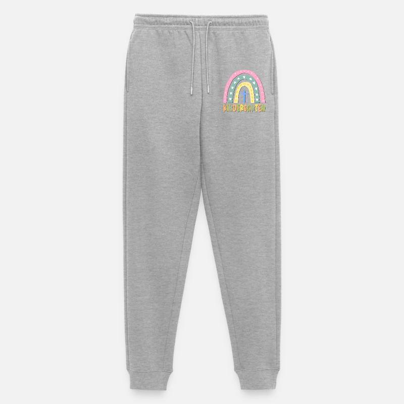KINDERGARTEN KIND CHRISTLICHER GLAUBE - Männer Premium Bio Jogginghose - Grau meliert