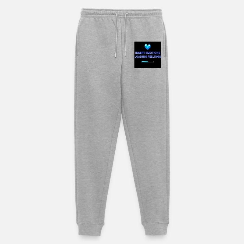 INSERT EMOTIONS LOADING FEELINGS  - Männer Premium Bio Jogginghose - Grau meliert