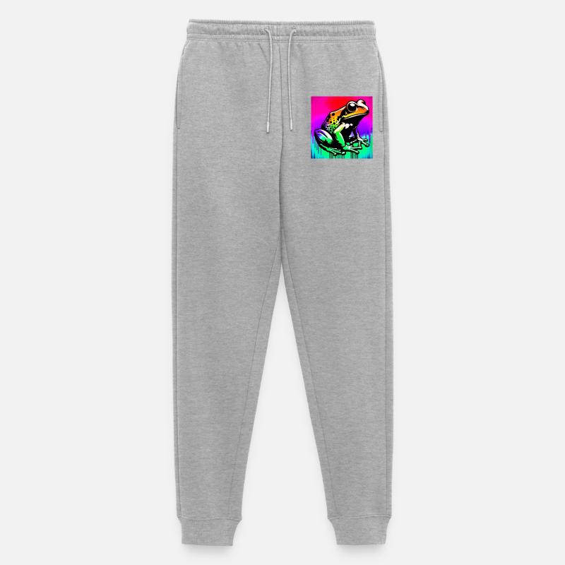 Frosch - Männer Premium Bio Jogginghose - Grau meliert