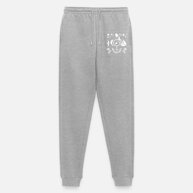 Abenteuer - Männer Premium Bio Jogginghose - Grau meliert