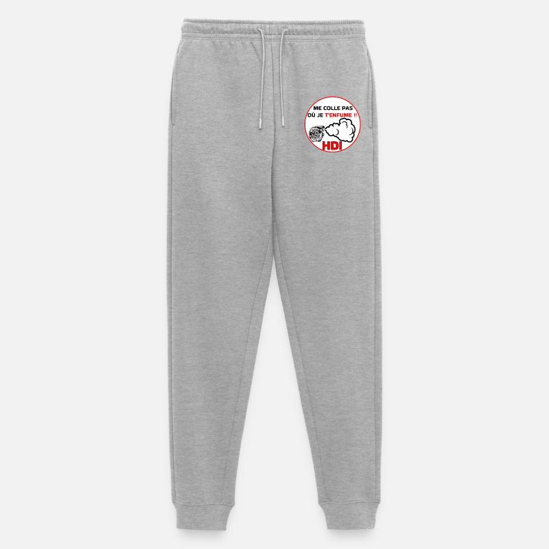 Bleib nicht bei mir, hdi - Männer Premium Bio Jogginghose - Grau meliert