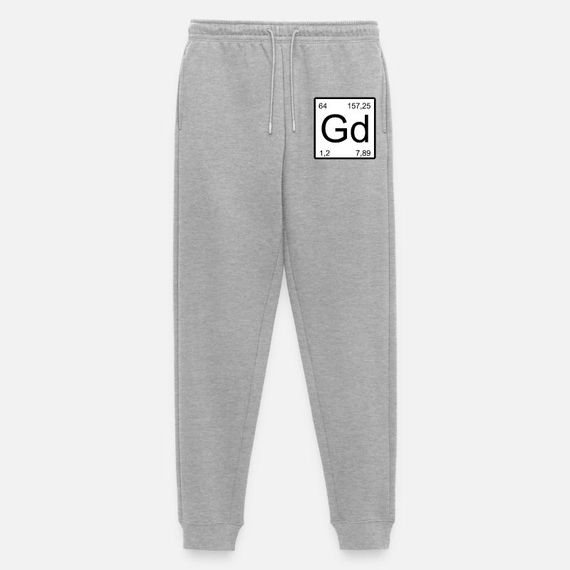 Gd Elementar Minimal Grafik - Männer Premium Bio Jogginghose - Grau meliert