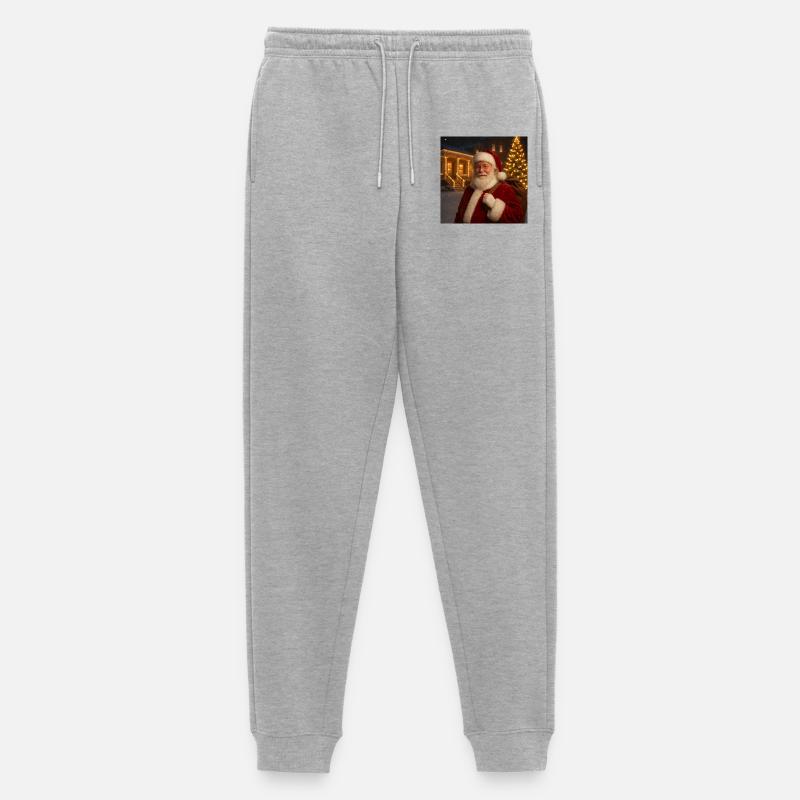 Weihnachtsmann - Männer Premium Bio Jogginghose - Grau meliert